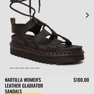 NARTILLA WOMEN'S LEATHER GLADIATOR SANDALS